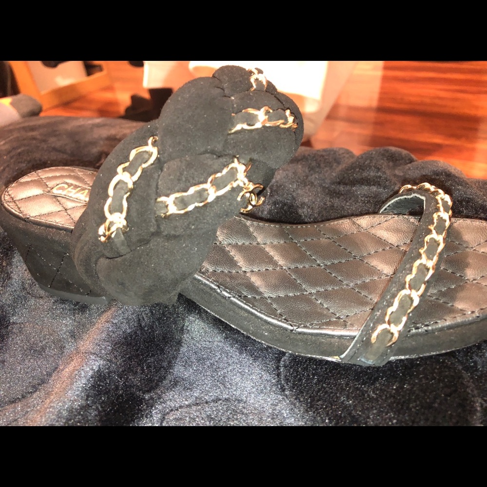 Chanel goatskin muelles gold chain - Picture 6 of 6